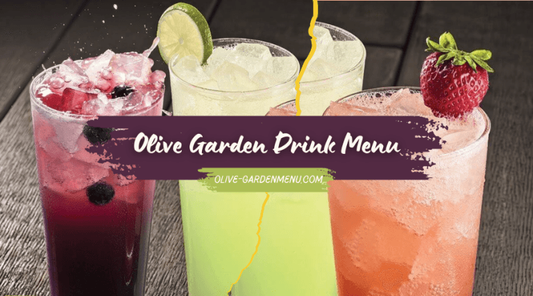 Olive Garden Drink Menu