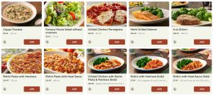 Gluten sensitive menu at OIlive garden