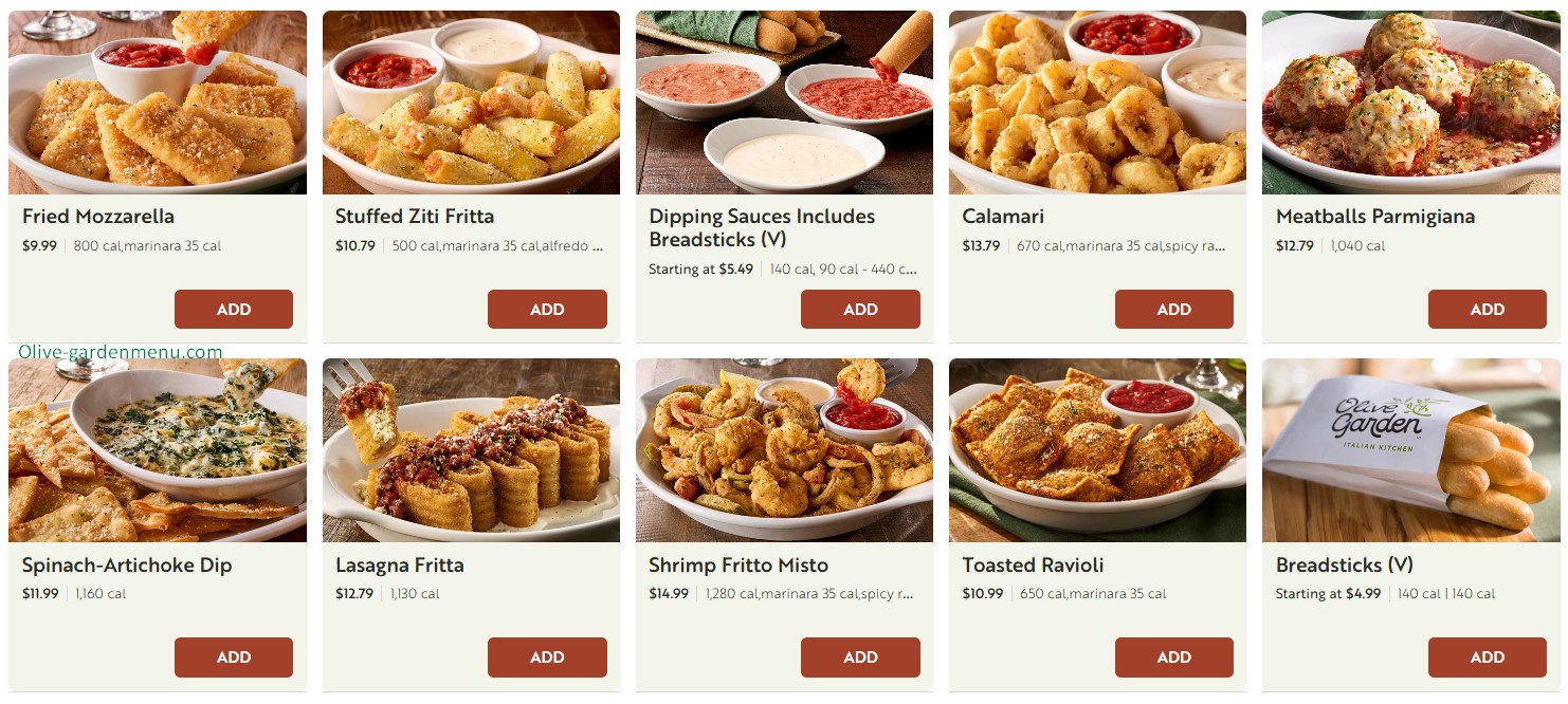 Olive garden Appetizers
