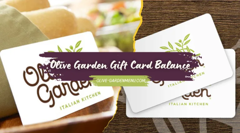 Olive Garden Gift Card Balance